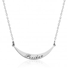 Gümüş İsimlik Plaka Kolye