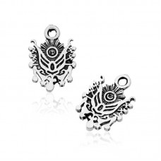 ​Gümüş Osmanlı Arması Tesbih Püskülü