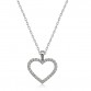 Gümüş Kalp Bayan Kolye