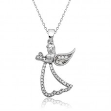 Gümüş Kanatlı Melek Kolye