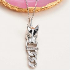 ​Gümüş Kaplan Figürlü Kadın Kolye