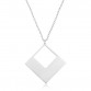 Gümüş Kare Bayan kolye