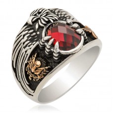 Gümüş Kartal Erkek Yüzük