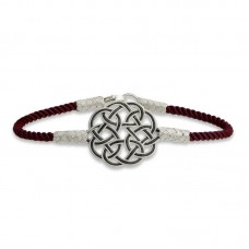 Gümüş Kazaziye Örgü Bileklik