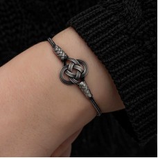 Gümüş Kazaziye Örgü Bileklik