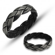 Gümüş Kazaziye Örgü Yüzük