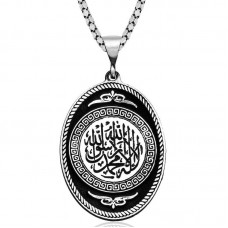 Gümüş Kelime-i Tevhid Kolye