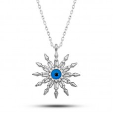 Gümüş Koruyucu Göz Güneş Kadın Kolye