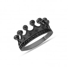 Gümüş Kral Tacı Erkek Yüzük