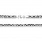Gümüş Kral Zincir - 9 mm Köşeli