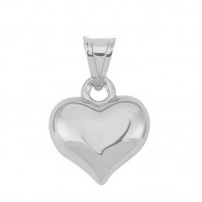 Gümüş 3 Boyutlu Kalp Kadın Kolye Ucu
