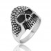 Gümüş Kuru Kafa Erkek Yüzük Gümüş Kuru Kafa Erkek Yüzük