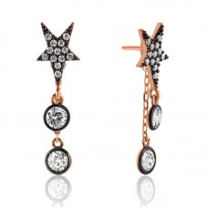 ​Gümüş Kutup Yıldızı Küpe