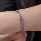 Gümüş Lila Taşlı Su Yolu Kadın Bileklik