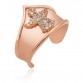 Gümüş Rose Melek Desenli Eklem Yüzük