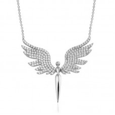 Gümüş Mikail Meleği Bayan Kolye