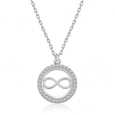 Gümüş Minik Sonsuzluk Bayan Kolye
