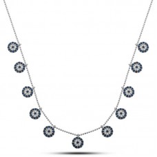 Gümüş Nazarlı Şans Kadın Kolye