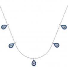 Gümüş Nazarlı Şans Kadın Kolye