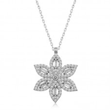 Gümüş Nergiz Çiçeği Kadın Kolye