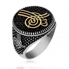 ​​Gümüş Osmanlı Tuğrası Erkek Yüzük