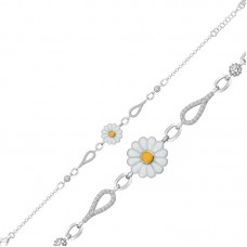 Gümüş Papatya Bayan Bileklik