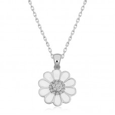 Gümüş Papatya Kadın Kolye