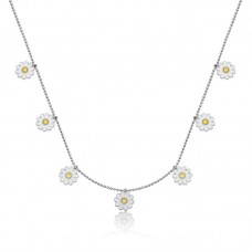 Gümüş Papatya Şans Kadın Kolye