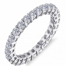 Gümüş Pırlanta Model Tam Tur Yüzük