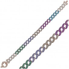 Gümüş Renkli Taşlı Gurmet Bayan Bileklik