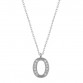 Gümüş Rodyum O Harfi Kadın Kolye