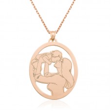 ​Gümüş Rose Anne Bebek Kolye