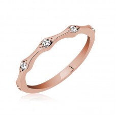 Gümüş Rose Beştaş Mekik Bayan Yüzük