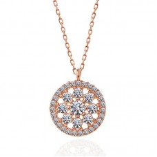 ​Gümüş Rose Çiçek Kadın Kolye