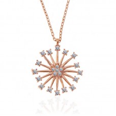 ​Gümüş Rose Çiçek Kadın Kolye