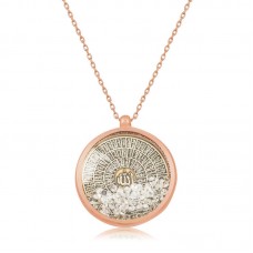 Gümüş Rose Esmaül Hüsna Bayan Kolye