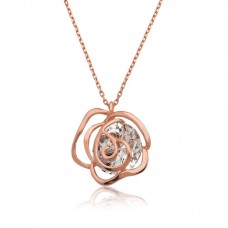 ​Gümüş Rose Gül Kadın Kolye