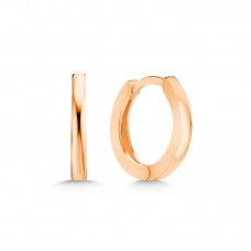 Gümüş Rose Halka Kadın Küpe