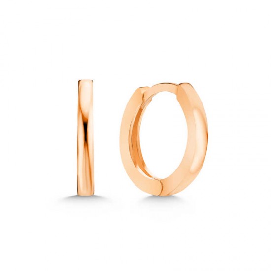 Gümüş Rose Halka Kadın Küpe Gümüş Rose Halka Kadın Küpe