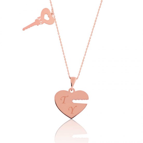 Gümüş Rose Kalbimin Anahtarı İsimli Bayan Kolye Gümüş Rose Kalbimin Anahtarı İsimli Bayan Kolye