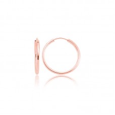 ​Gümüş Rose Kaplama Halka Küpe