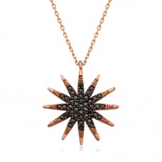 Gümüş Rose Kutup Yıldızı Bayan Kolye