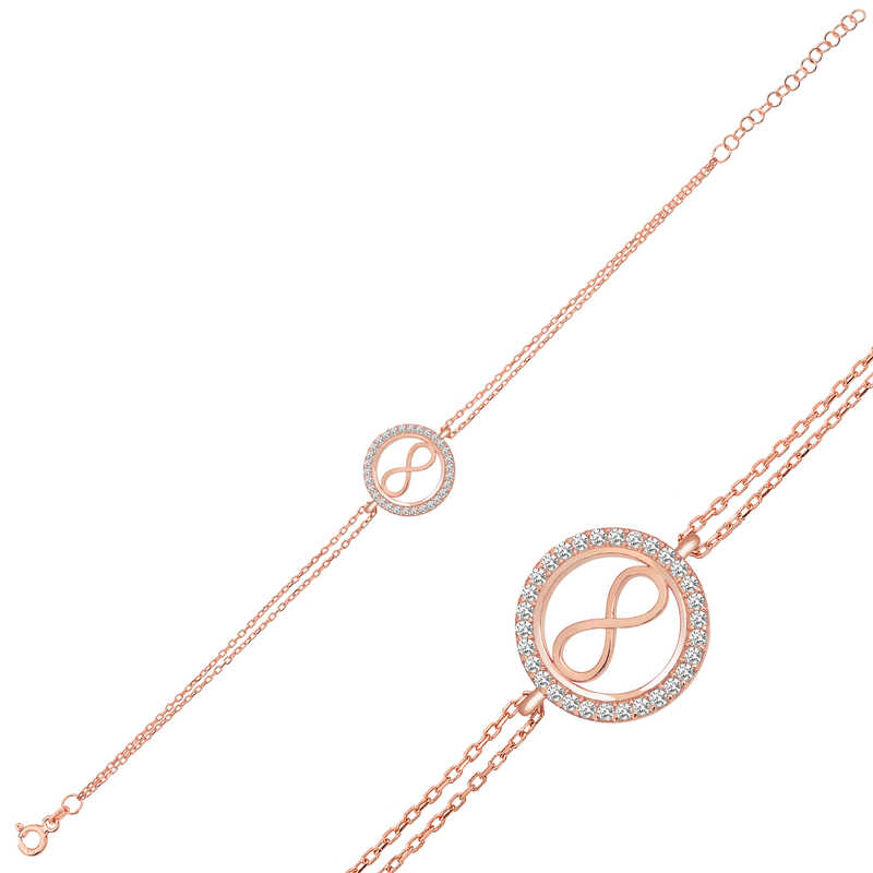 Gümüş Rose Sonsuzluk Bayan Bileklik Gümüş Rose Sonsuzluk Bayan Bileklik