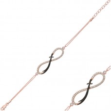 Gümüş Rose Sonsuzluk Zülfikar Kılıcı Bayan Bileklik