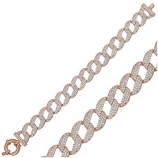 Gümüş Rose Taşlı Gurmet Bayan Bileklik