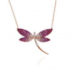 Gümüş Rose Yusufçuk Kadın Kolye