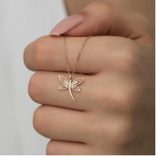 Gümüş Rose Yusufçuk Kadın Kolye