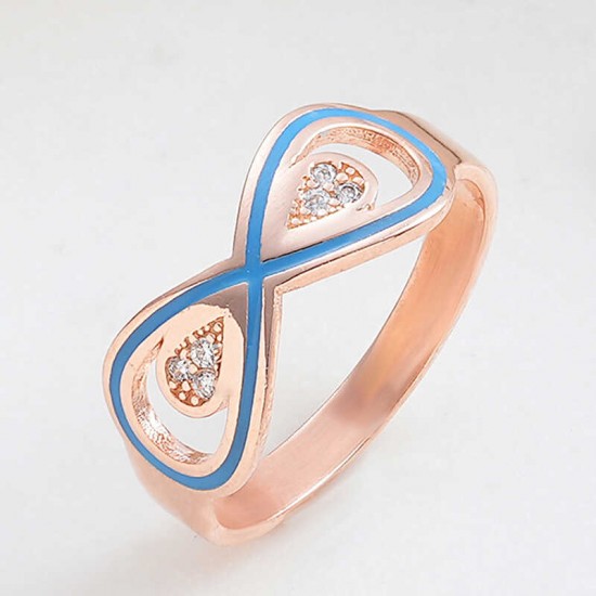 Gümüş Rose Zirkon Taşlı Sonsuzluk Kadın Yüzük Gümüş Rose Zirkon Taşlı Sonsuzluk Kadın Yüzük