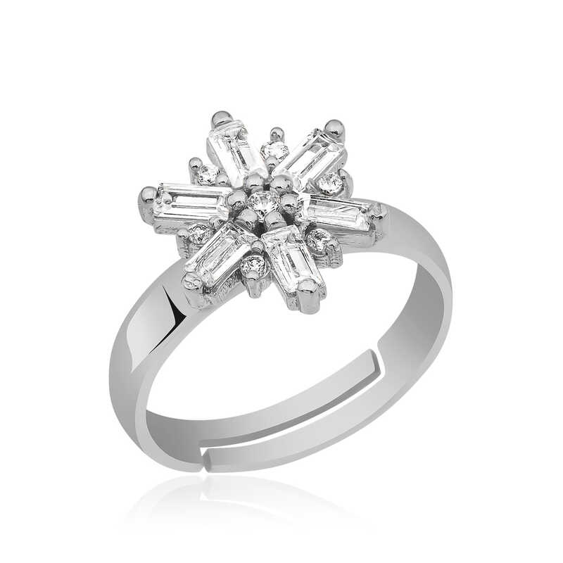 Gümüş Rüzgar Gülü Yüzük Gümüş Rüzgar Gülü Yüzük