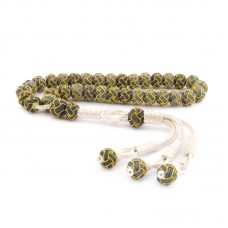 Gümüş Sarı Siyah Kazaziye Tesbih